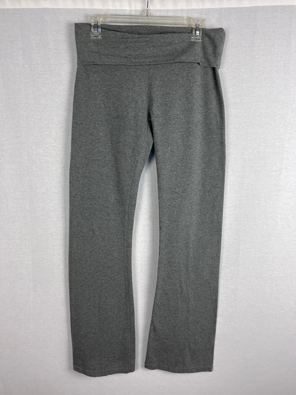 Vintage Y2K Aerie Yoga Pants Womens Medium Foldover Flare Leggings Logo Lounge